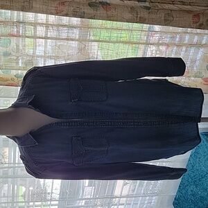 American Eagle Embroidered Denim Shirt